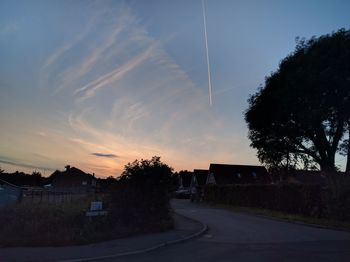 Road at sunset