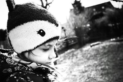 Close-up portrait of cute baby