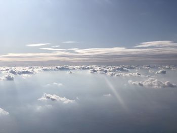 Low angle view of clouds in sky