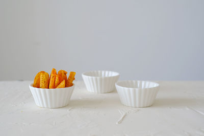 Close-up of dessert on table