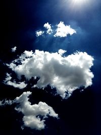 Low angle view of clouds in sky