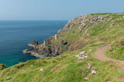 The crowns engine houses at botallack mine in cornwall