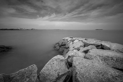 Scenic view of sea against sky