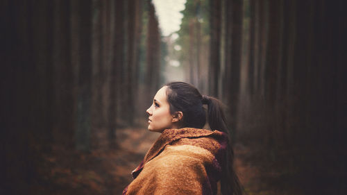 Portrait of young woman