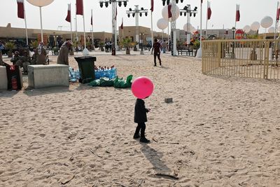 Full length of man on beach