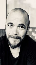 Close-up portrait of man