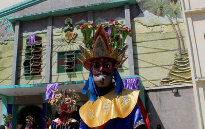 Full length of person wearing mask