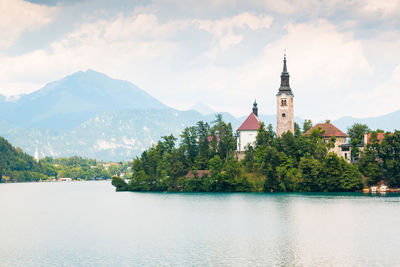 View of church against cloudy sky