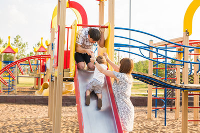 Children playing on playground