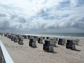 Panoramic view of beach against sky