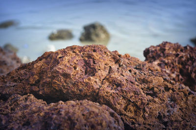 Close-up of rock formation