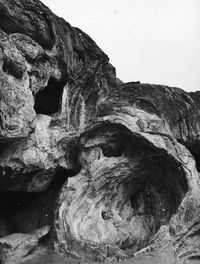 Rock formation in sea