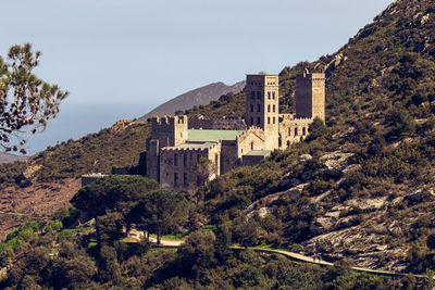 High angle view of townscape against sky