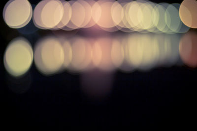 Defocused image of lights