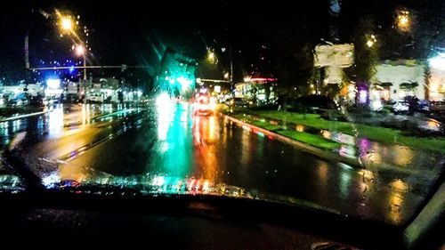 City street at night