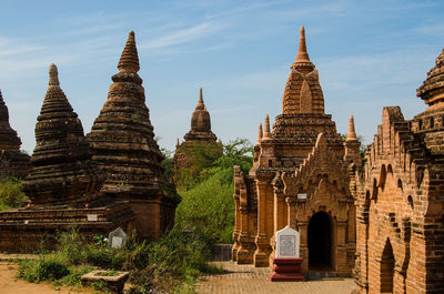 Historical temples against sky