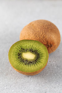 High angle view of fruits on table