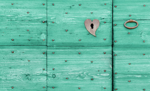 Full frame shot of wooden door