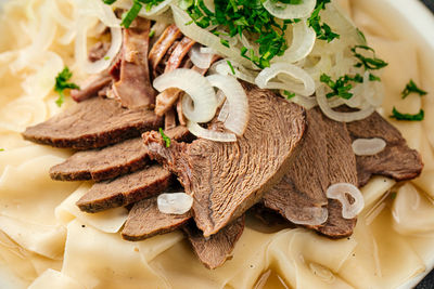 Close-up of food in plate