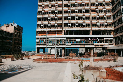 Buildings against sky in city