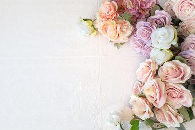 Close-up of rose bouquet