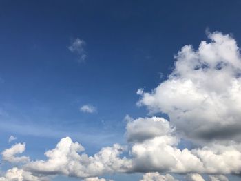 Low angle view of clouds in sky