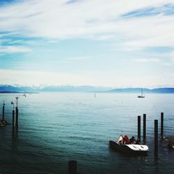 Scenic view of sea against sky