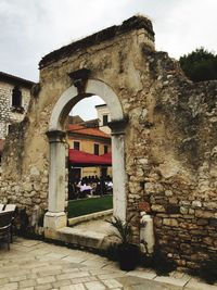 Low angle view of old building