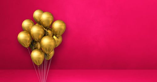 Heart shape against pink background