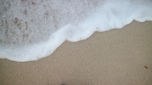 Close-up of sand on beach