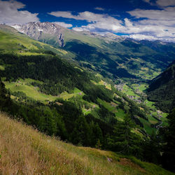 Landscape in the austrian alps near heiligenblut