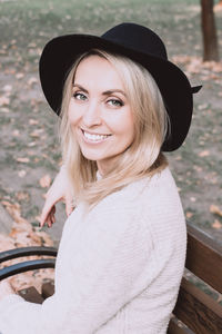 Portrait of smiling young woman