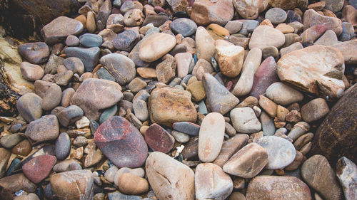 Full frame shot of pebbles