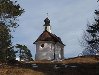 Litte church in the bavarial alps, mittenwald