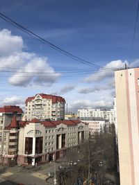 Buildings in city against sky