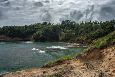 Scenic view of sea against sky