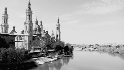 Panoramic view of cathedral against sky