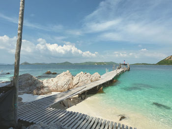 Panoramic view of sea against sky