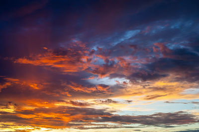 Twilight sky and cloud, colorful dramatic sky and cloud at sunset