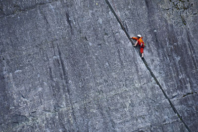 Person standing on rock