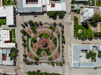 Aerial view of buildings in city