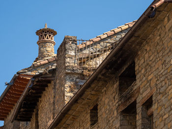 Low angle view of historical building against sky