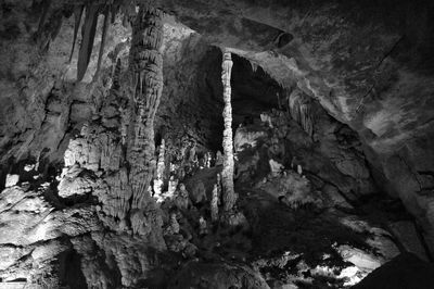 Stalactites and stalagmites in cave