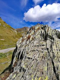 Scenic view of mountain against sky