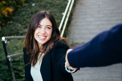 Portrait of a smiling young woman