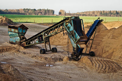 Tractor on field