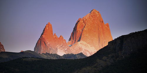 Scenic view of mountain against sky