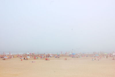 People enjoying at beach