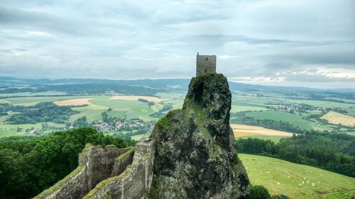 Scenic view of castle ruin against sky