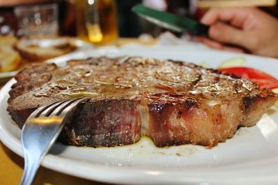 Close-up of food on plate